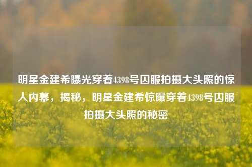 明星金建希曝光穿着4398号囚服拍摄大头照的惊人内幕，揭秘，明星金建希惊曝穿着4398号囚服拍摄大头照的秘密