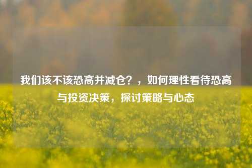 我们该不该恐高并减仓？，如何理性看待恐高与投资决策，探讨策略与心态