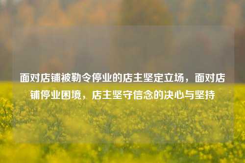 面对店铺被勒令停业的店主坚定立场，面对店铺停业困境，店主坚守信念的决心与坚持