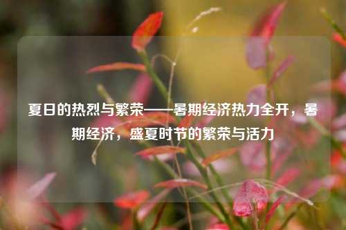 夏日的热烈与繁荣——暑期经济热力全开，暑期经济，盛夏时节的繁荣与活力